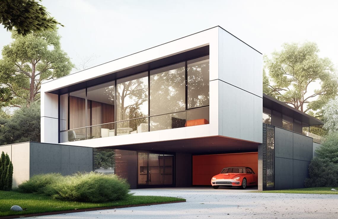 Modern residential property by Nithya Infra Projects